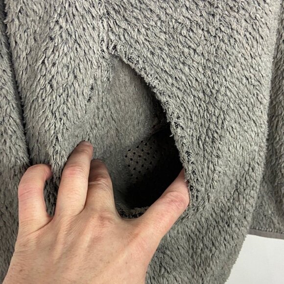 Patagonia Synchilla T Snap Fleece Pullover Sweater Grey Brown Size Small Hiking - Picture 7 of 10